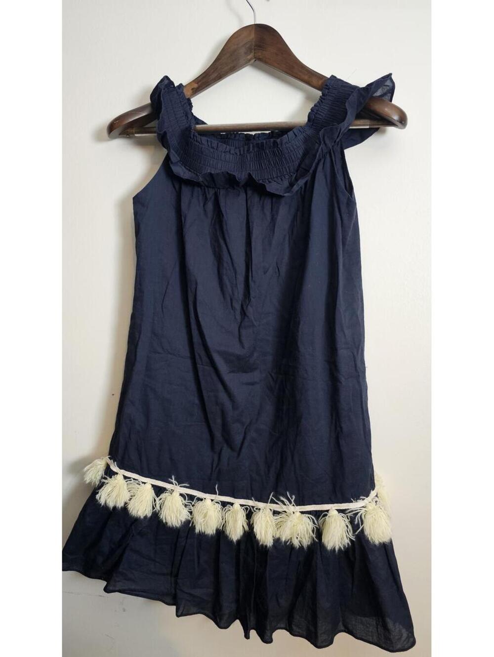 MISA Dress Blue Womens Size XS Los Angeles Ruffle